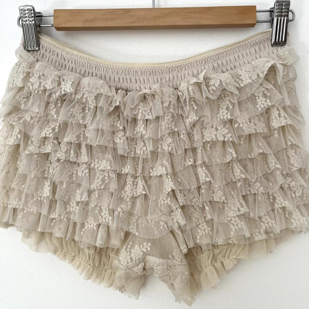Free People FEELING FOR Lace Shorties/Bloomers in Tea.