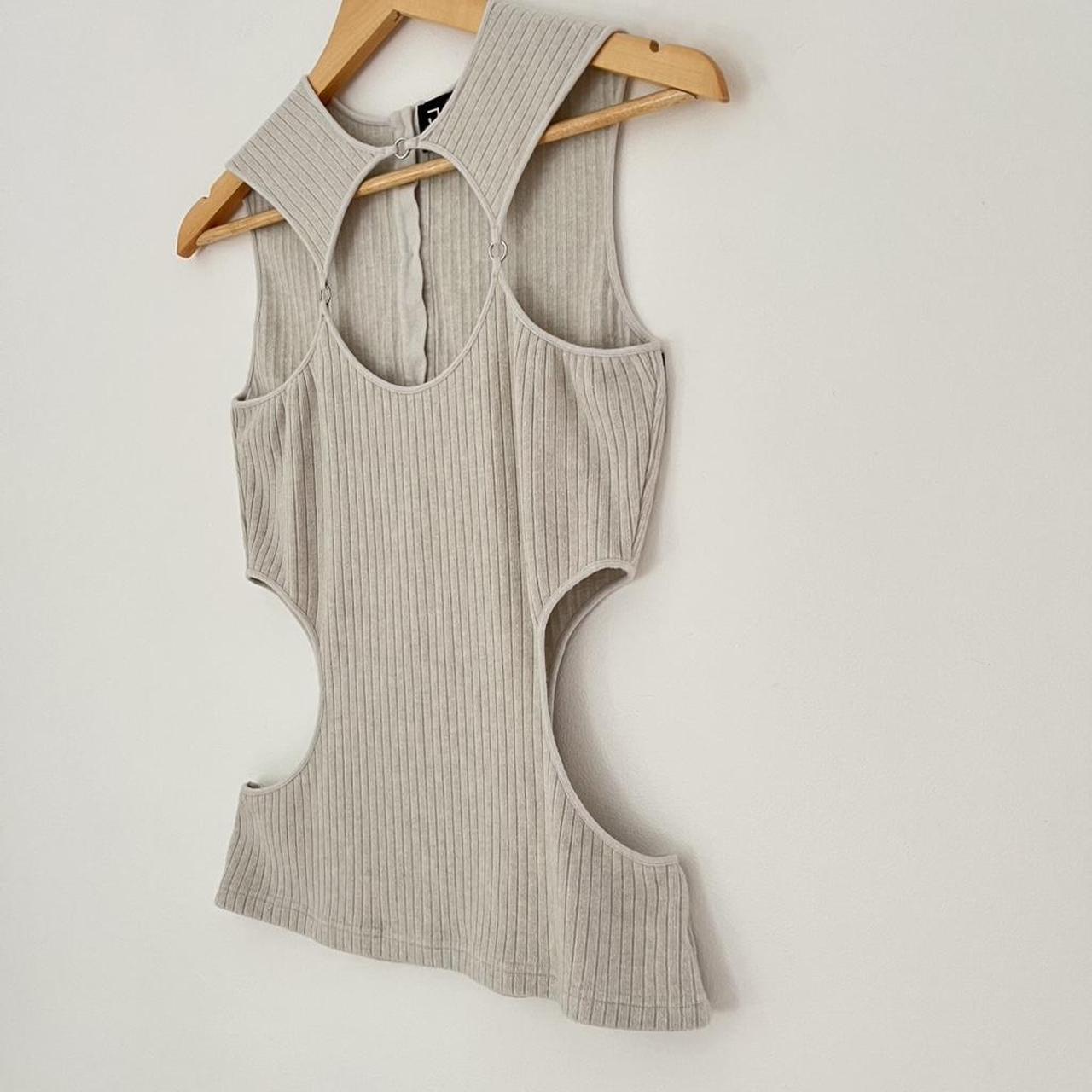 J.Kim LATTICE Tank Top in Grey Size XS.