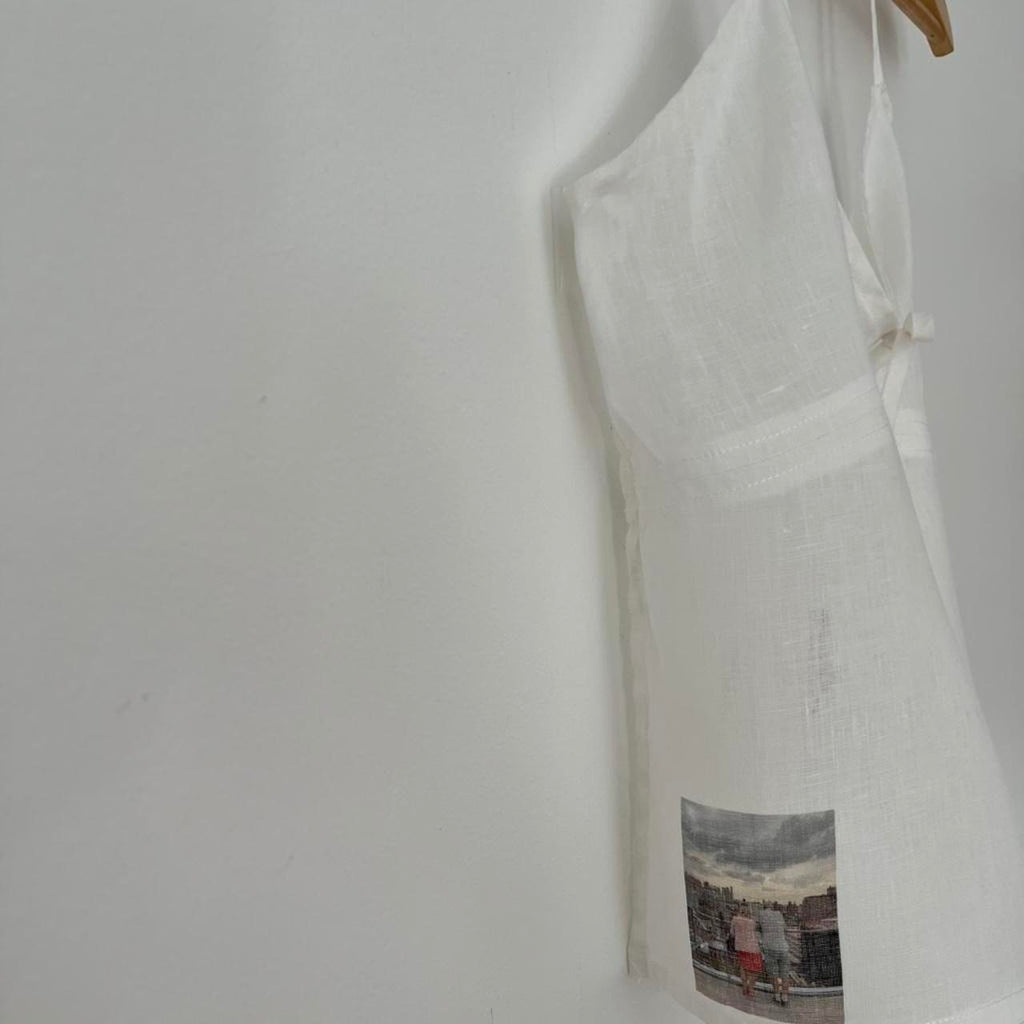 Paloma Wool Linen Graphic Halter Top.