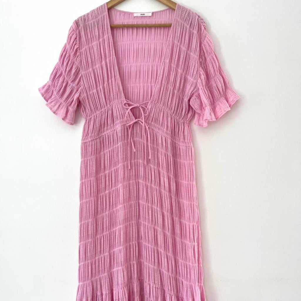 Ruby NZ MIRELLA V-Neck Dress in Orchard.