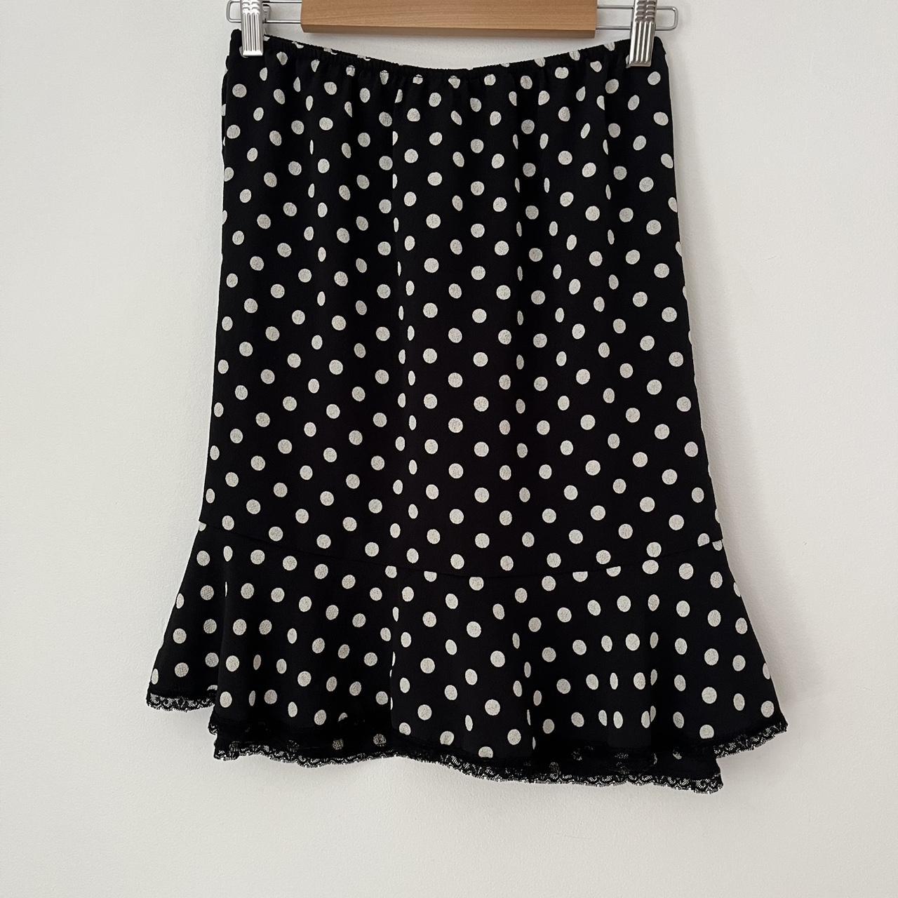 Anna Sui BNWT RUCHED Polka Dot Skirt.
