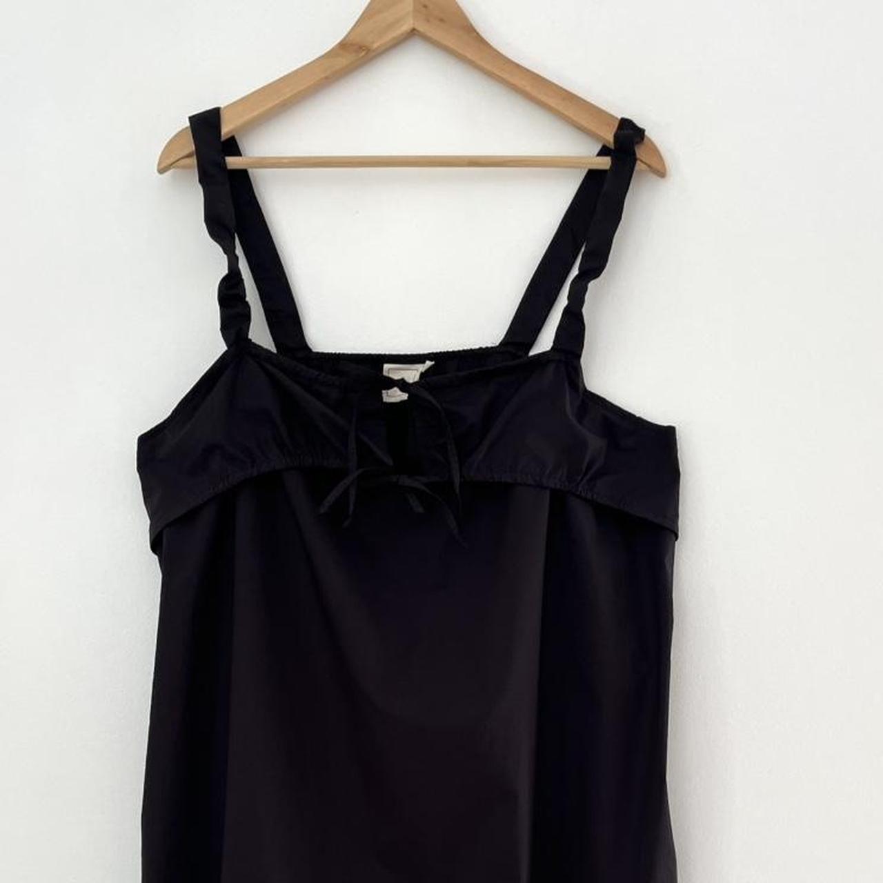 Deiji Studios RUCHED TIE Midi Dress in Black.