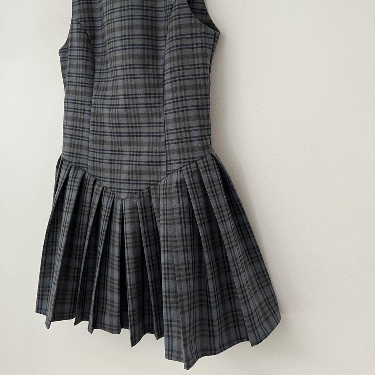 Katharina Lou TWIGGY Mini Dress in Grey Check.