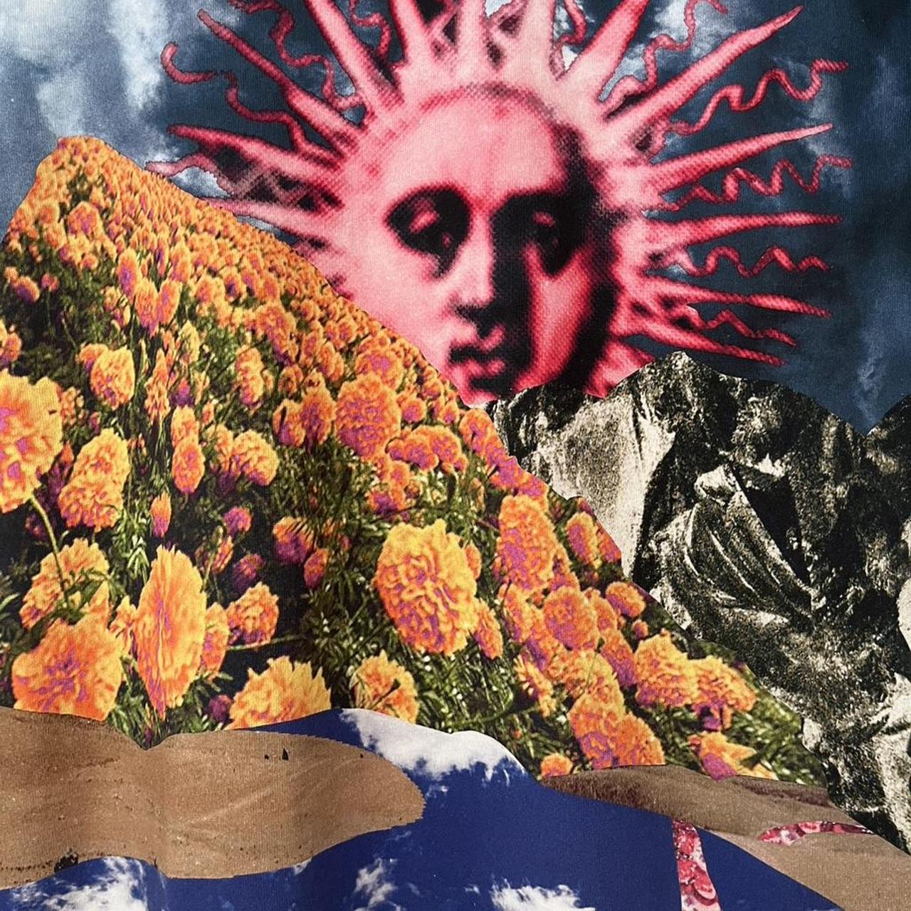 ACNE Studios ESTRELLE Graphic Print Cotton T-shirt In Grey.