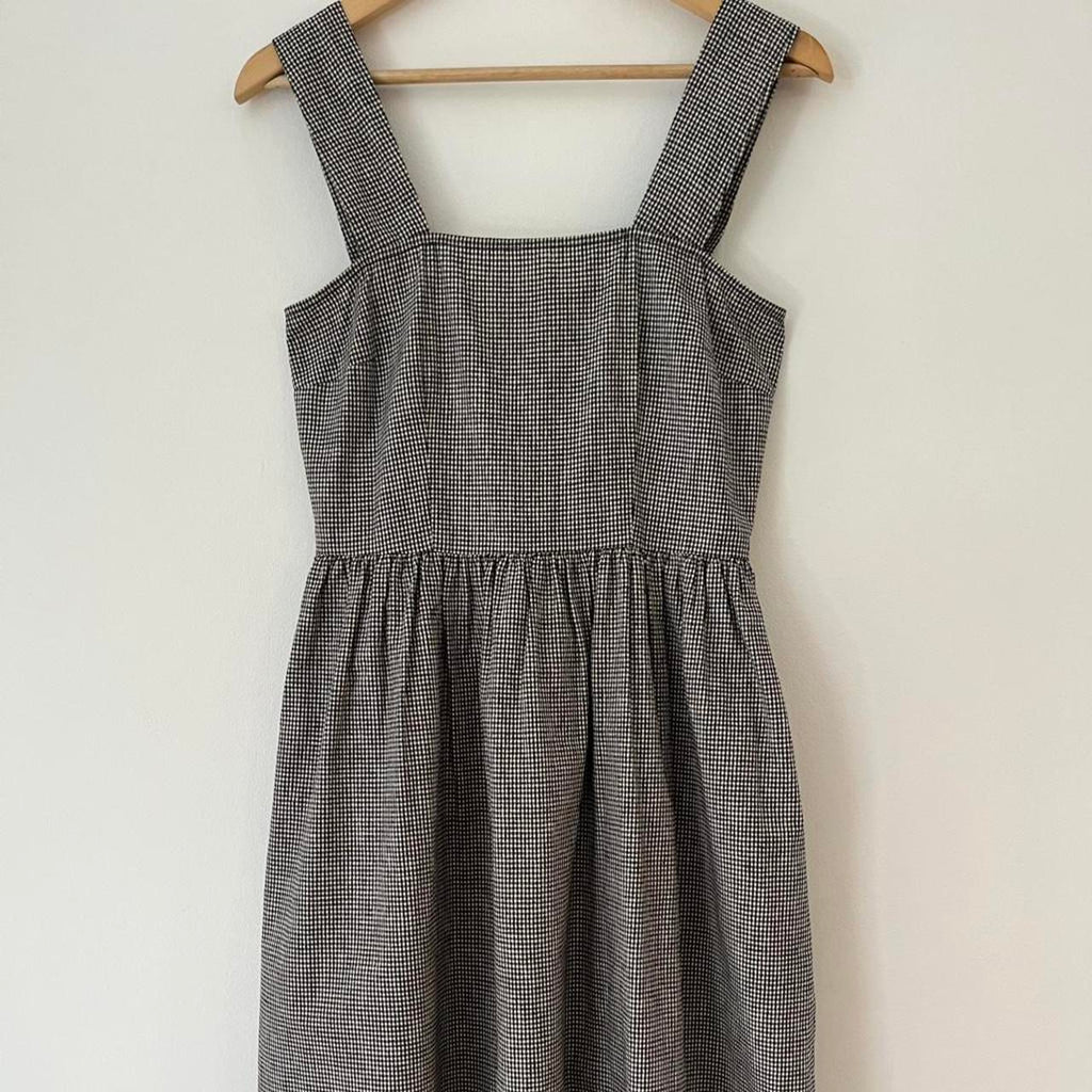 Permanent Vacation HEARTFELT Sundress in Black/White Gingham.