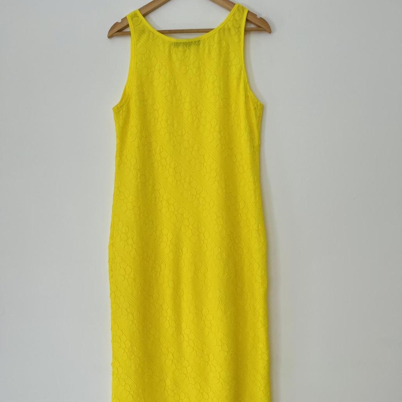 Alpha60 Floral Pleated Maxi Dress in Yellow.