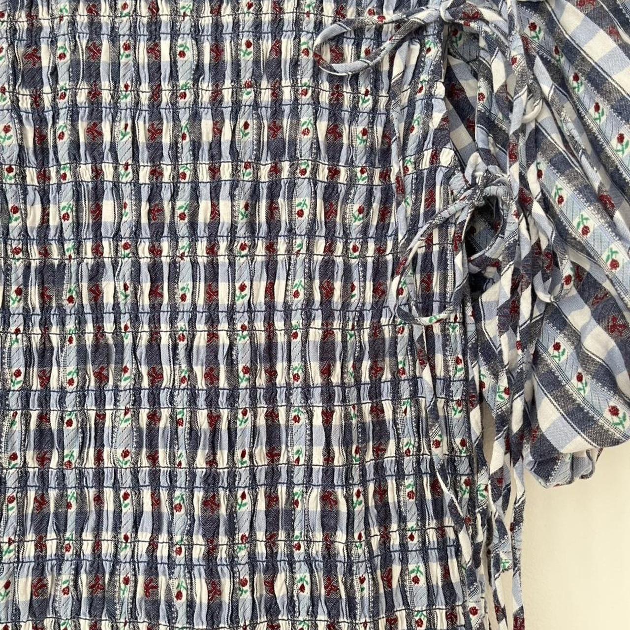 Damson Madder BECCA Bubble Mini Dress in Navy.