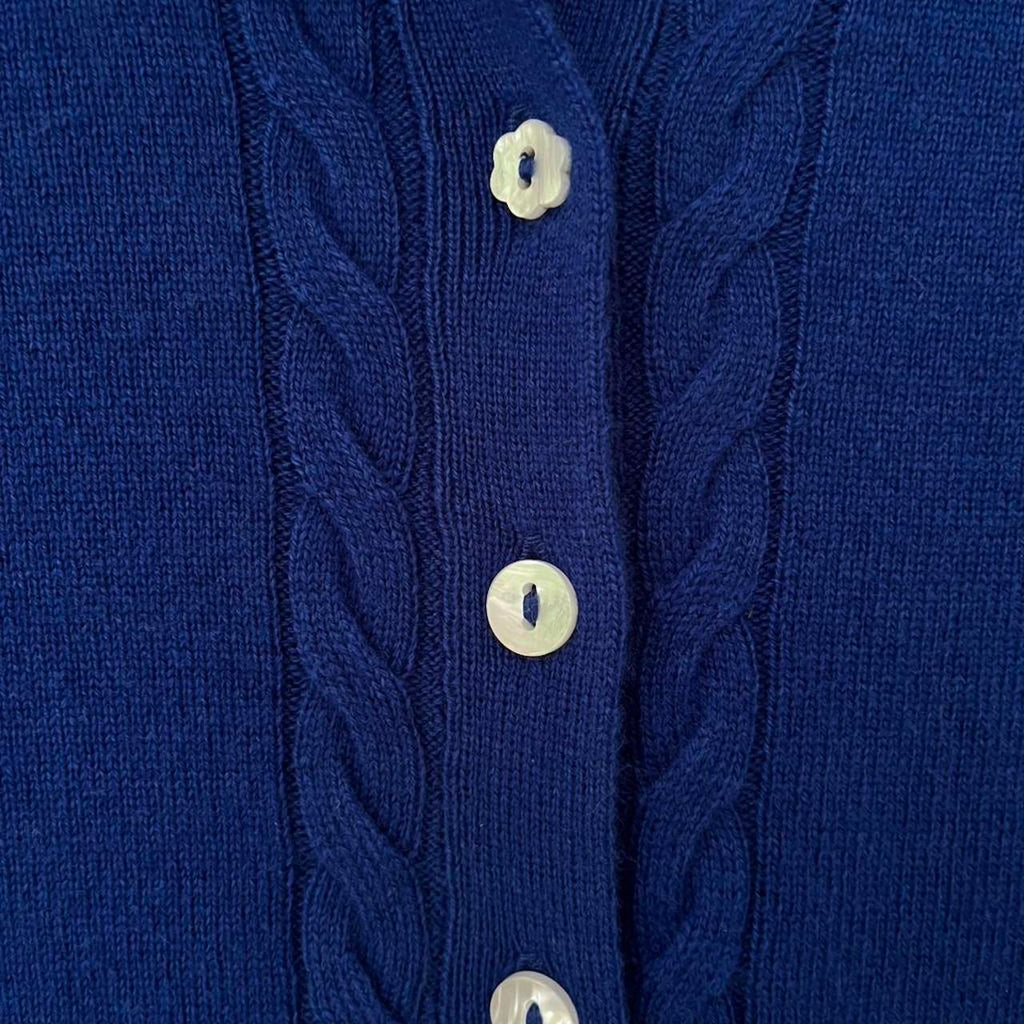 Damson Madder BNWT VOULA Cardigan in Blue.