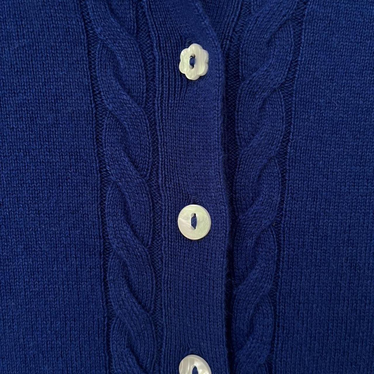 Damson Madder BNWT VOULA Cardigan in Blue.