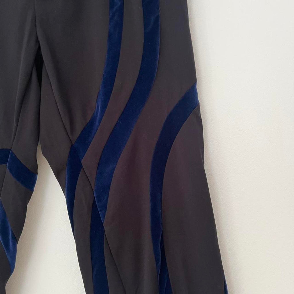 Karla Laidlaw Velvet Applique Pants.