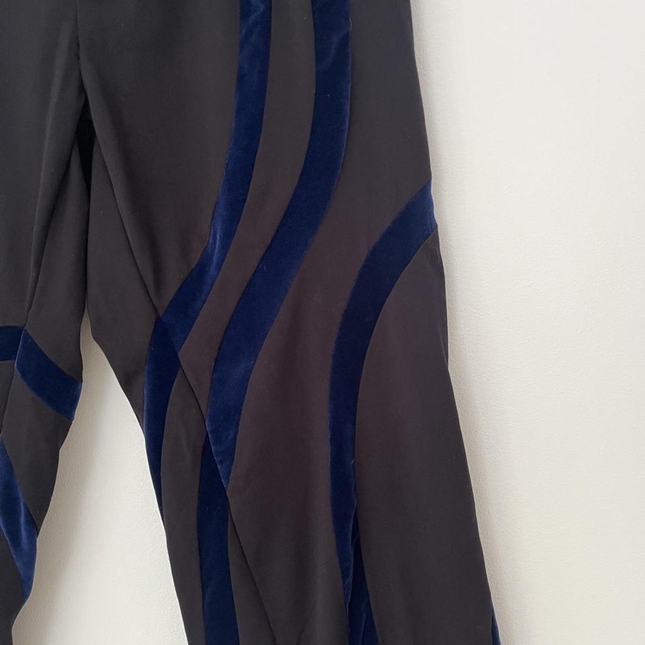 Karla Laidlaw Velvet Applique Pants.