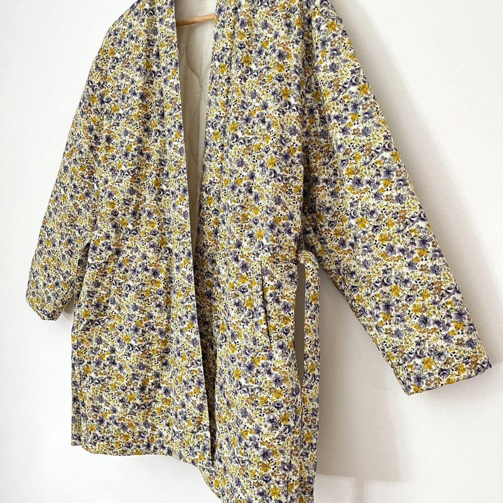 Oak Meadow Floral Quilted Coat Size XS-S.