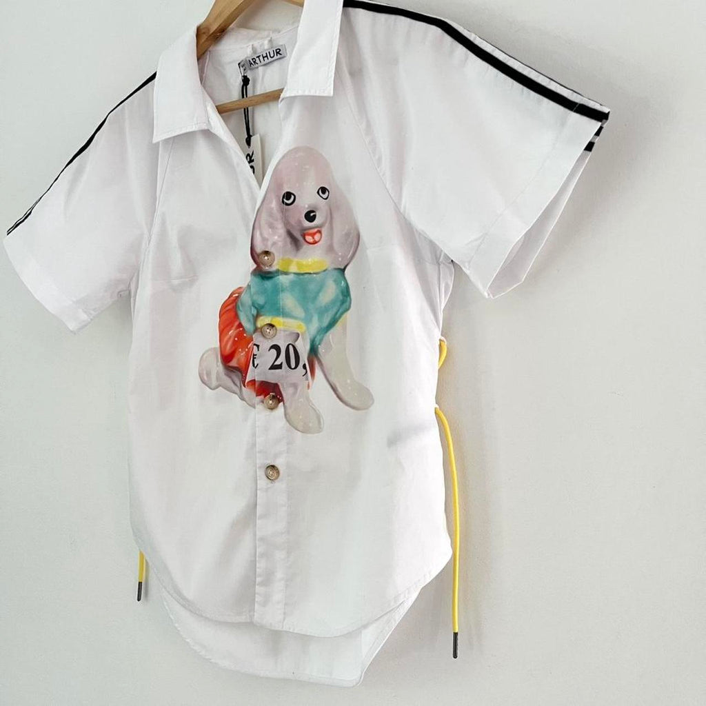 Arthur Apparel BNWT RAGLAN Shirt in Fancy Poodle.