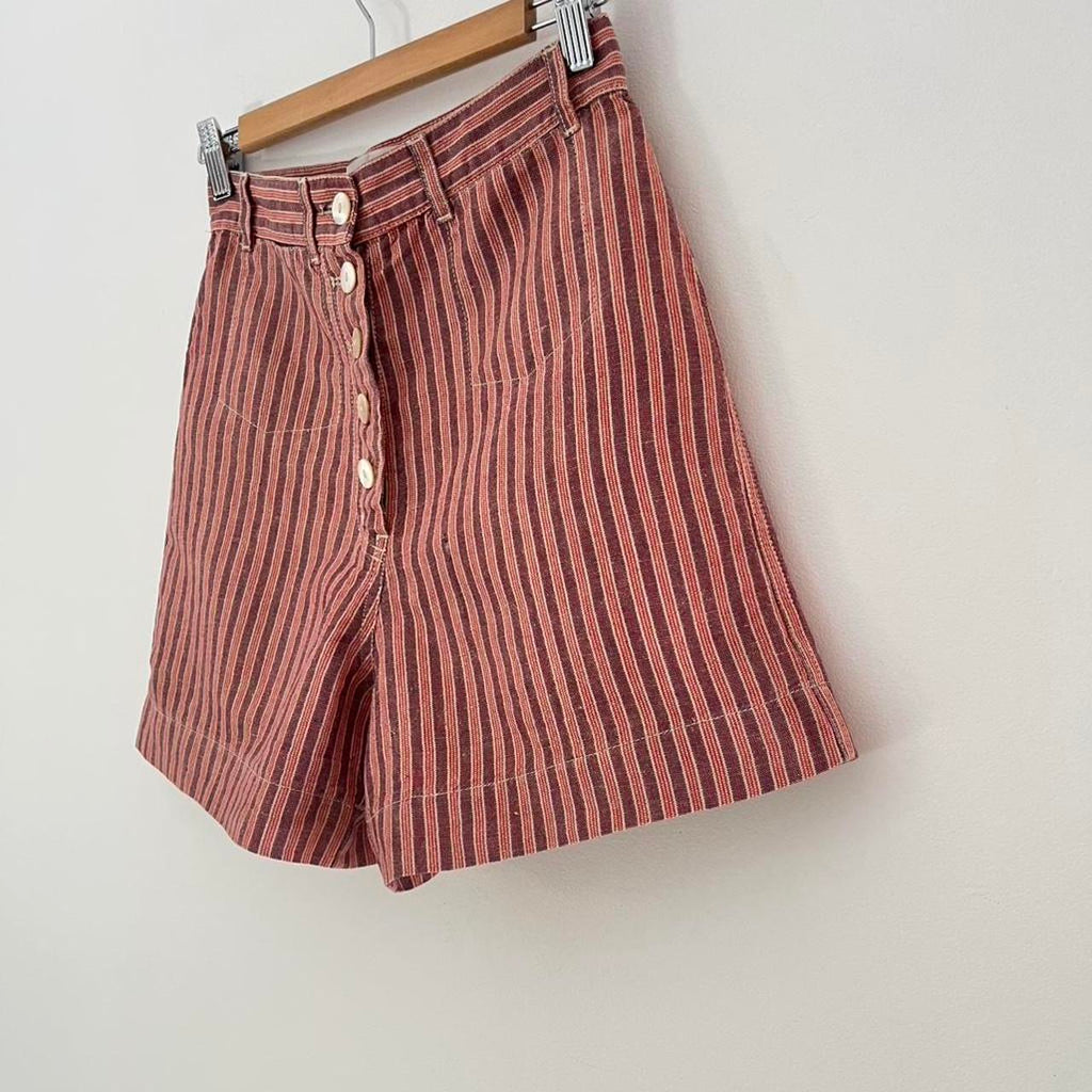 Penny Sage DREYFUS Shorts in Red Stripe.