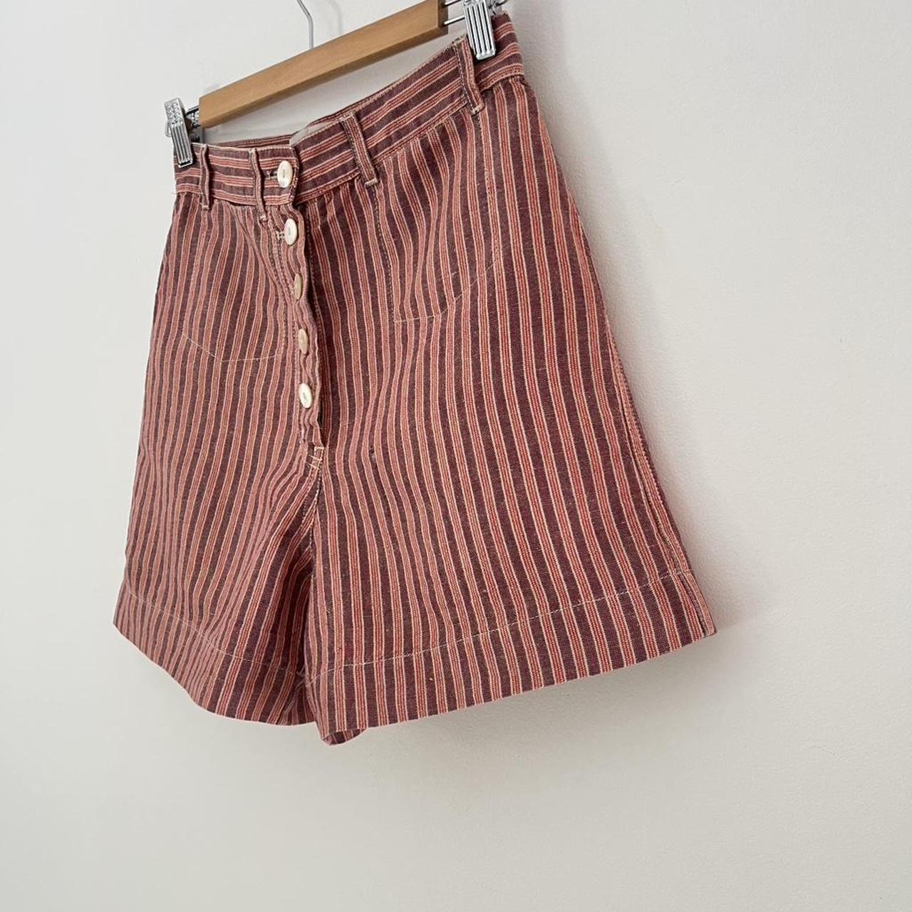 Penny Sage DREYFUS Shorts in Red Stripe.