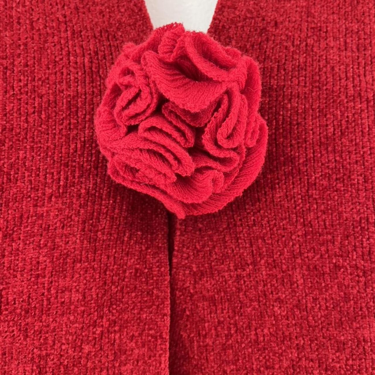 With Jean ROSE Top in Red.