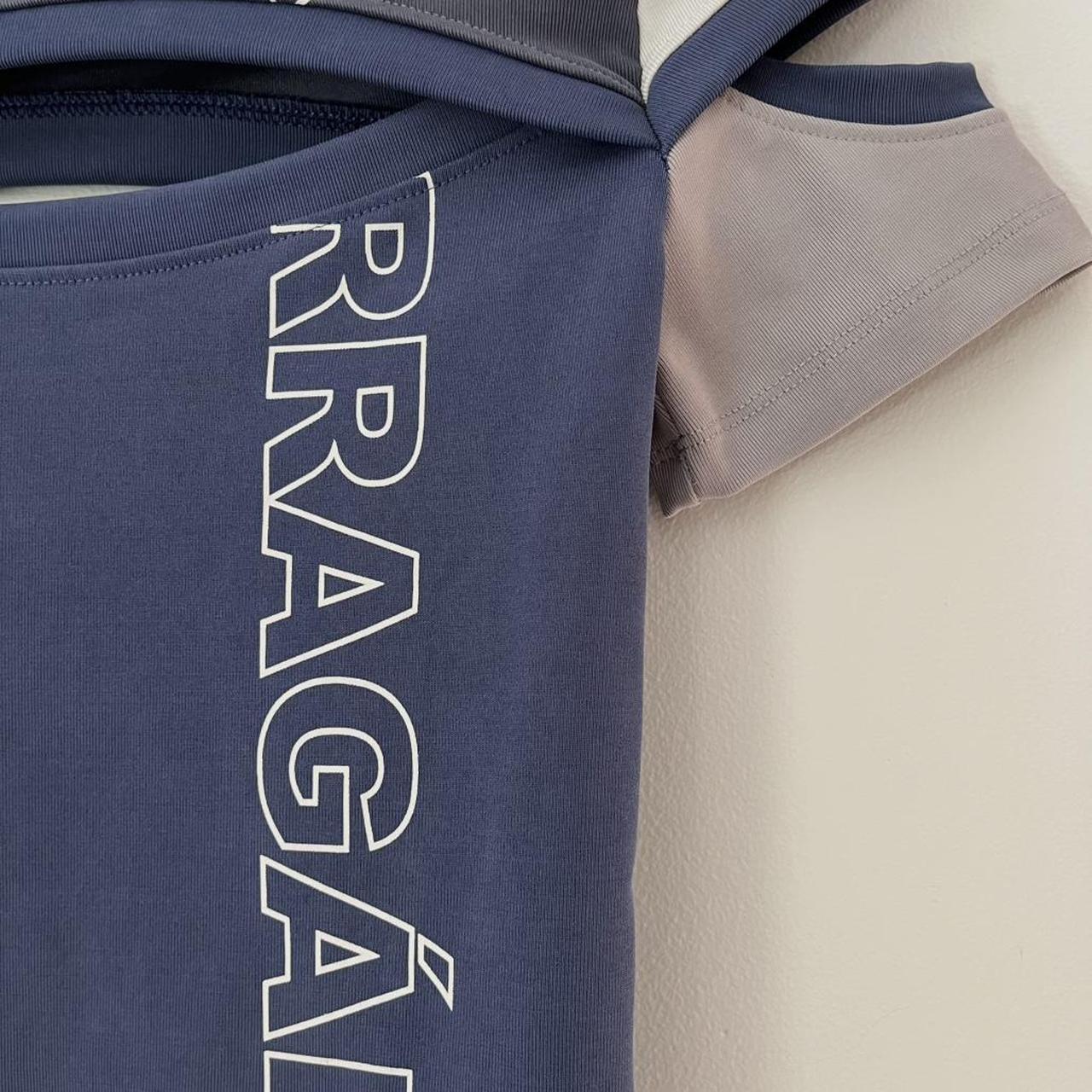 Barragán BRAZOS Baby Tee in Navy Grey.