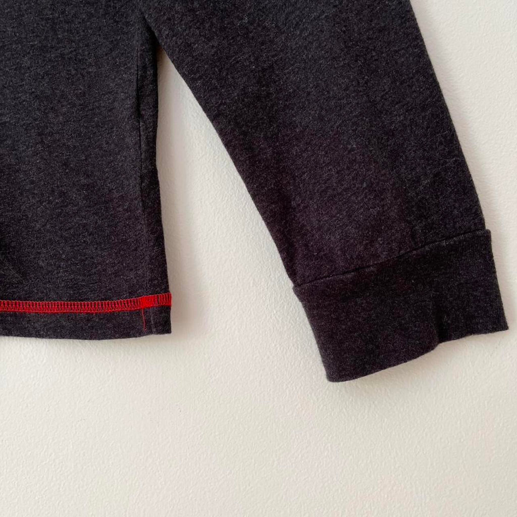 Ganni Melange Light Jersey Long Sleeve T-shirt In Phantom.