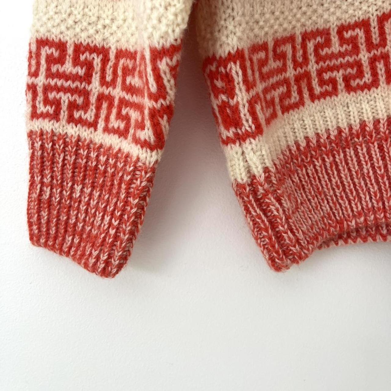 Ganni Intarsia Logo Wool Jumper in Orange.