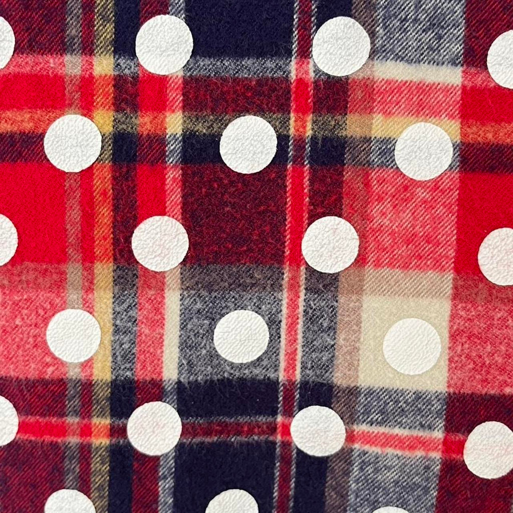 Merci Beaucoup Plaid Flannelette Polka Dot Shirt.