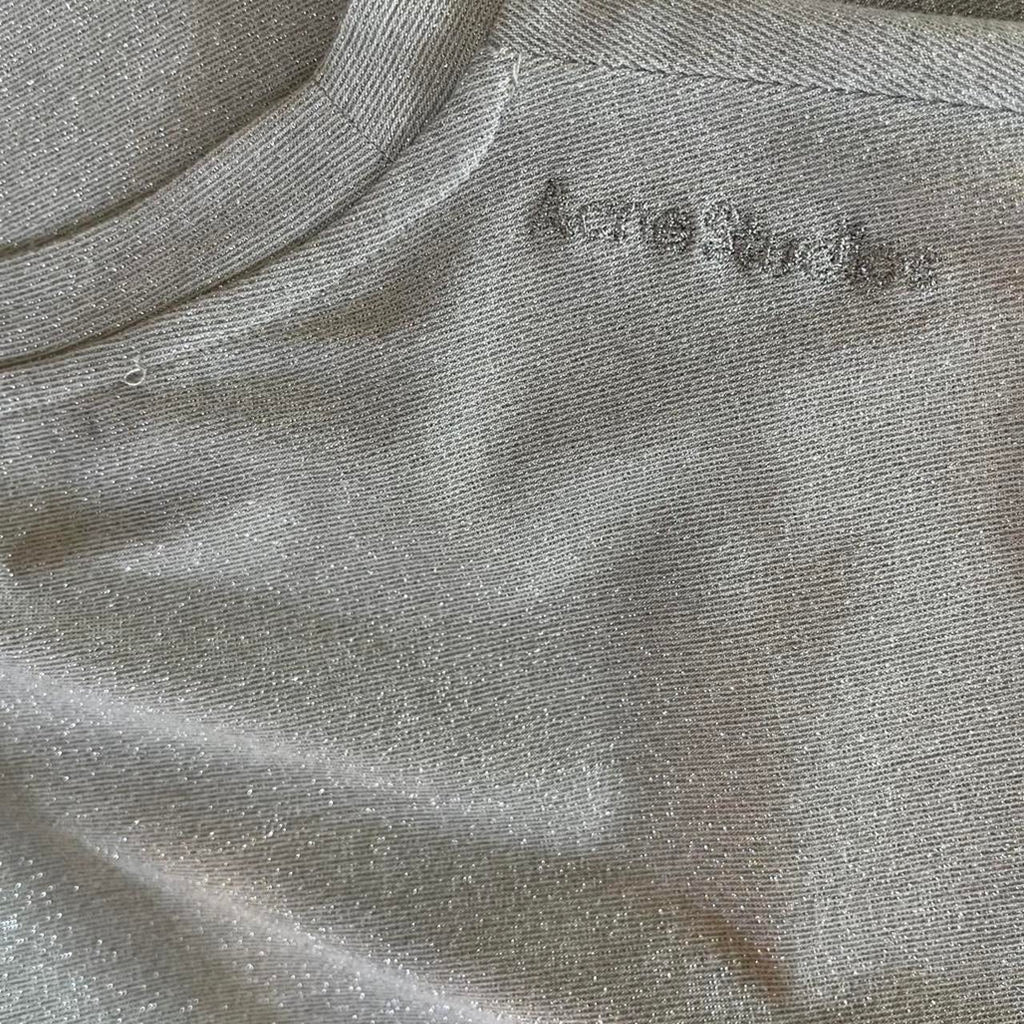 Acne Studios SILVER HORSE T-shirt In Silver Grey.