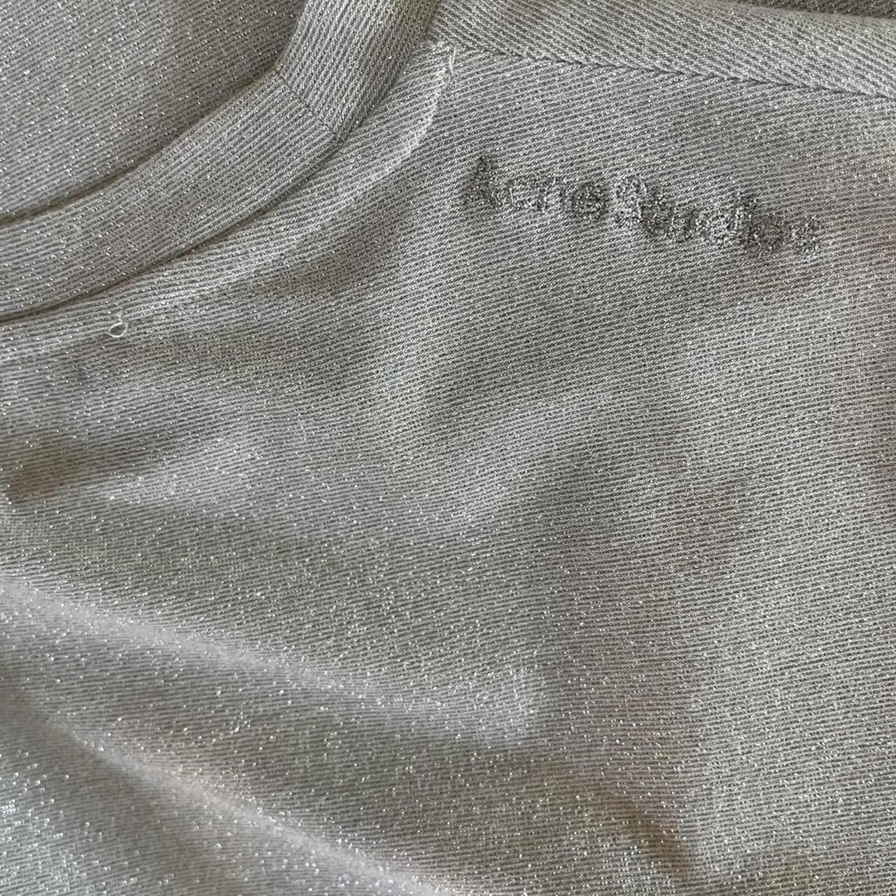 Acne Studios SILVER HORSE T-shirt In Silver Grey.