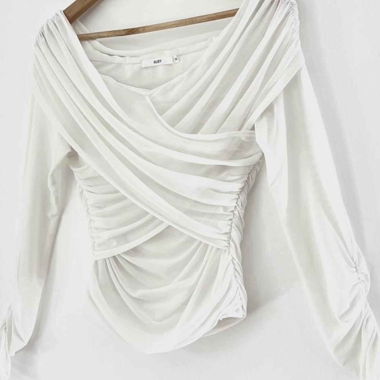 Ruby NZ GENE Mesh Top in White.