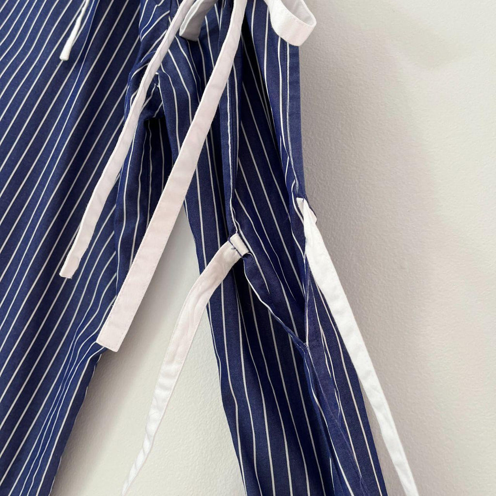 Sandy Liang MIRENA TIE SLEEVE Top in Corporate.