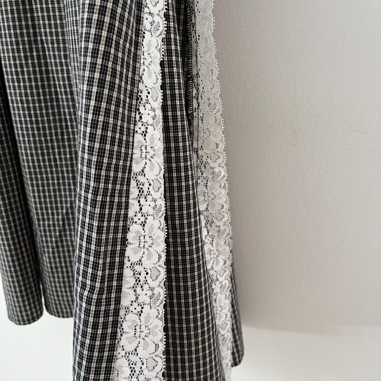 Katharina Lou FLORENCE Dress in Black/White Check.