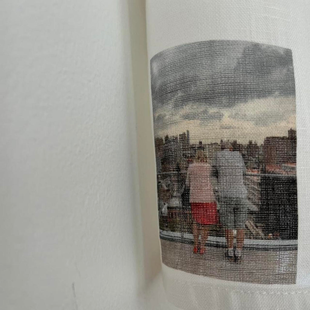 Paloma Wool Linen Graphic Halter Top.