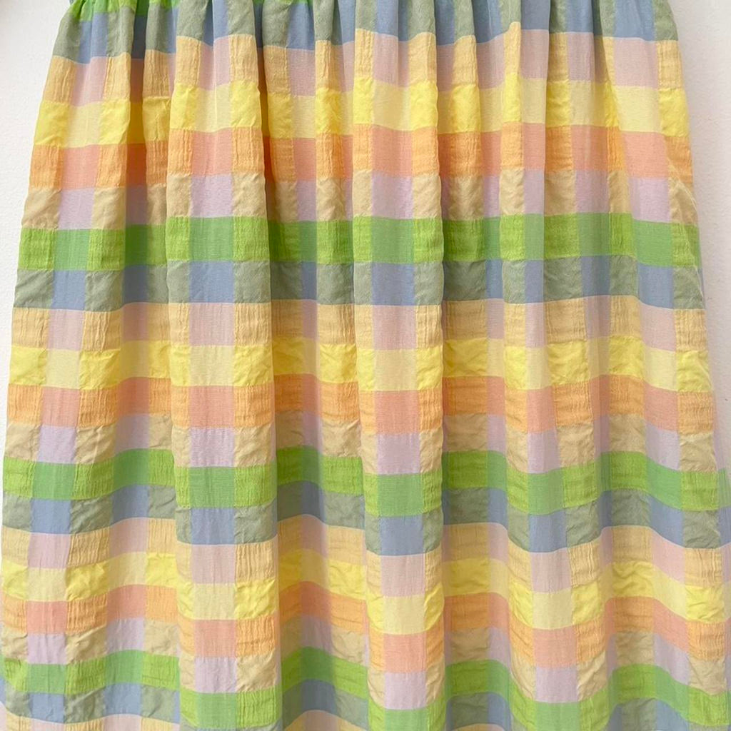 Damson Madder BNWT WINIFRED Pastel Seersucker Maxi Dress.