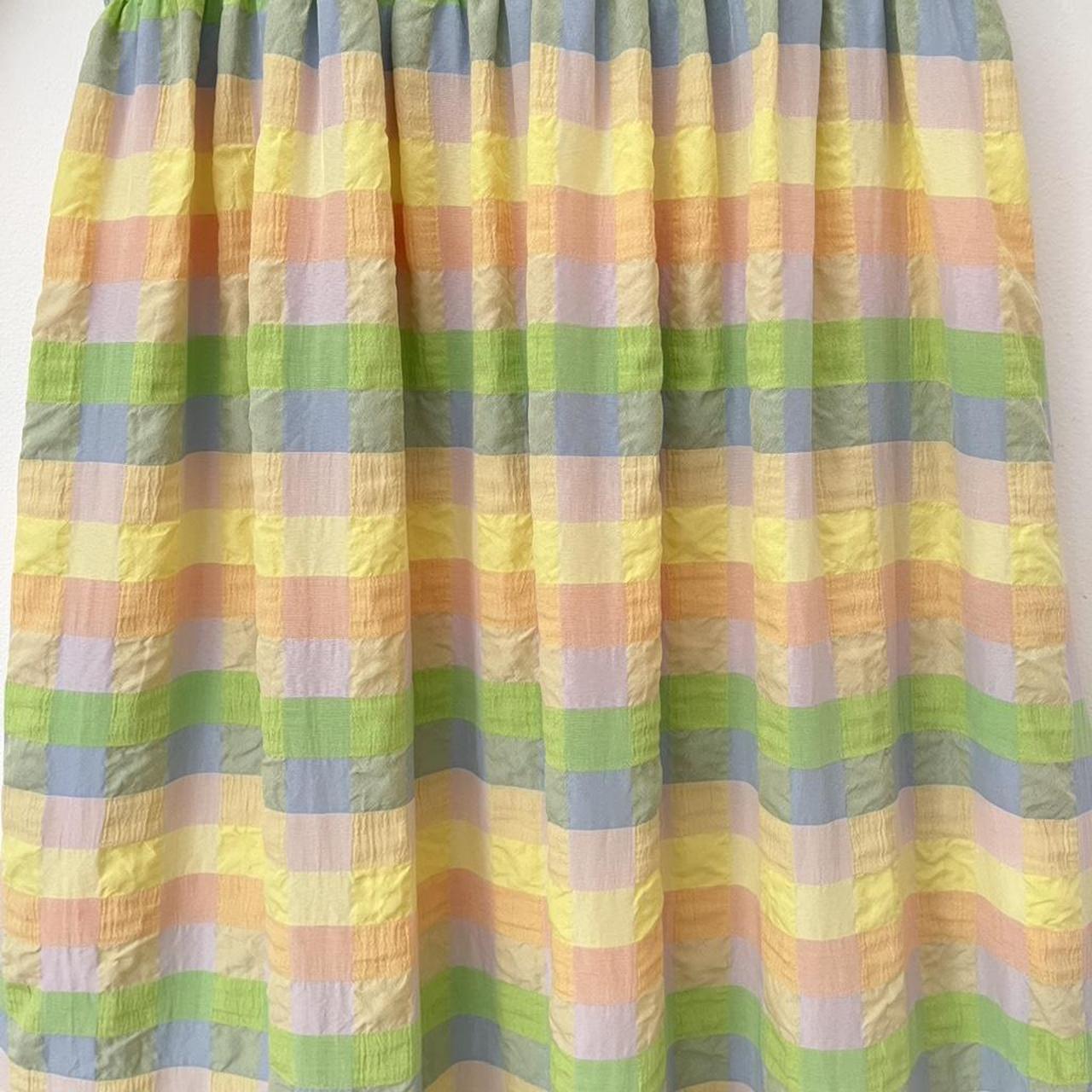 Damson Madder BNWT WINIFRED Pastel Seersucker Maxi Dress.