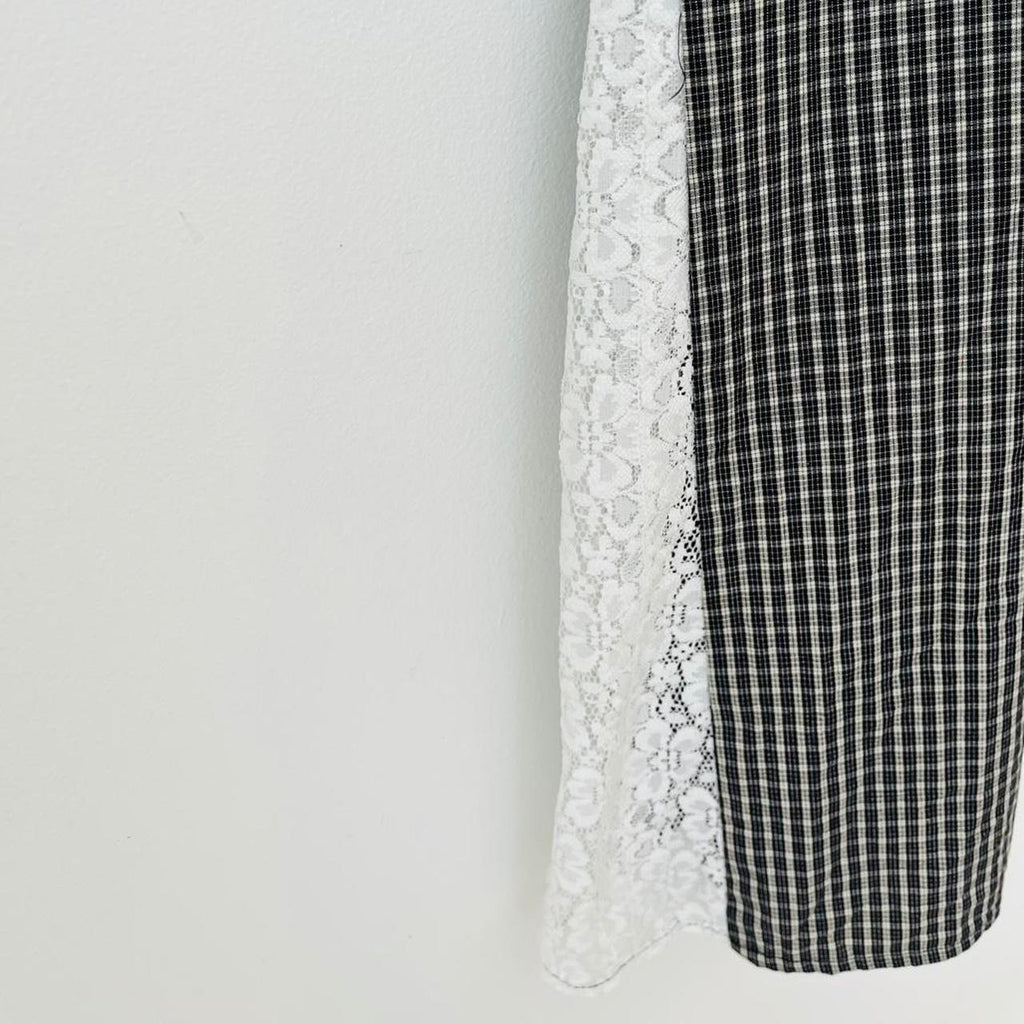 Katharina Lou FLORENCE Dress in Black/White Check.