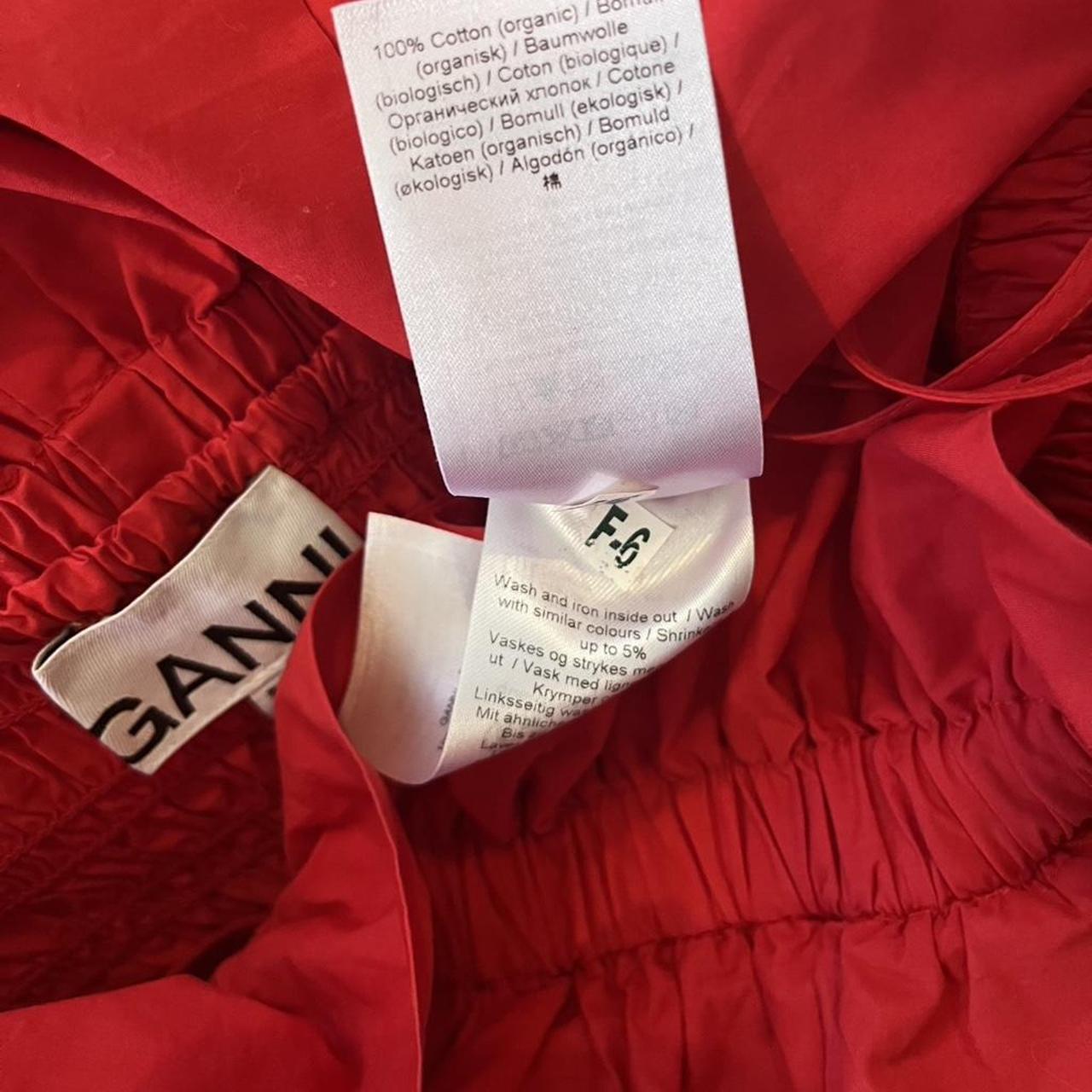 Ganni Cold-shoulder Ruffled Cotton Midi Dress.