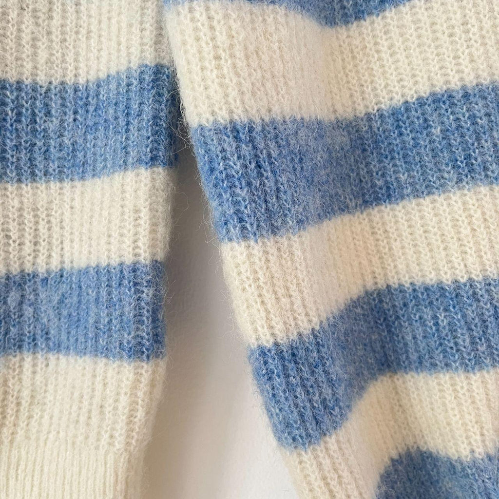 Ganni Striped Alpaca Sweater.