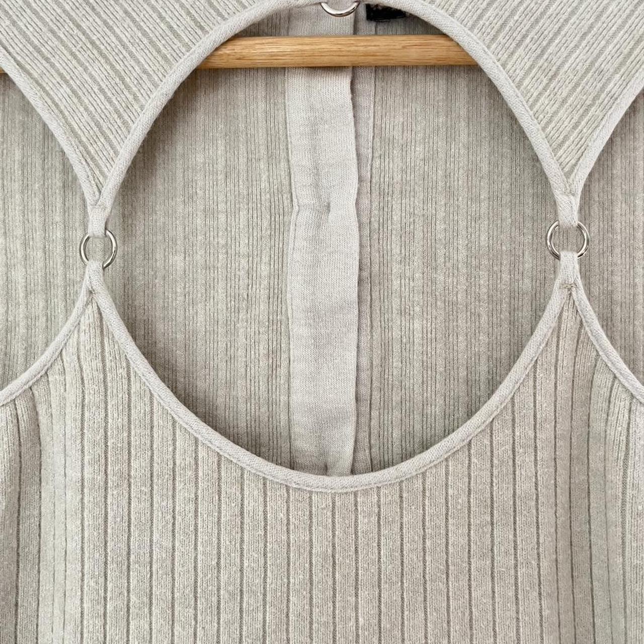 J.Kim LATTICE Tank Top in Grey Size XS.