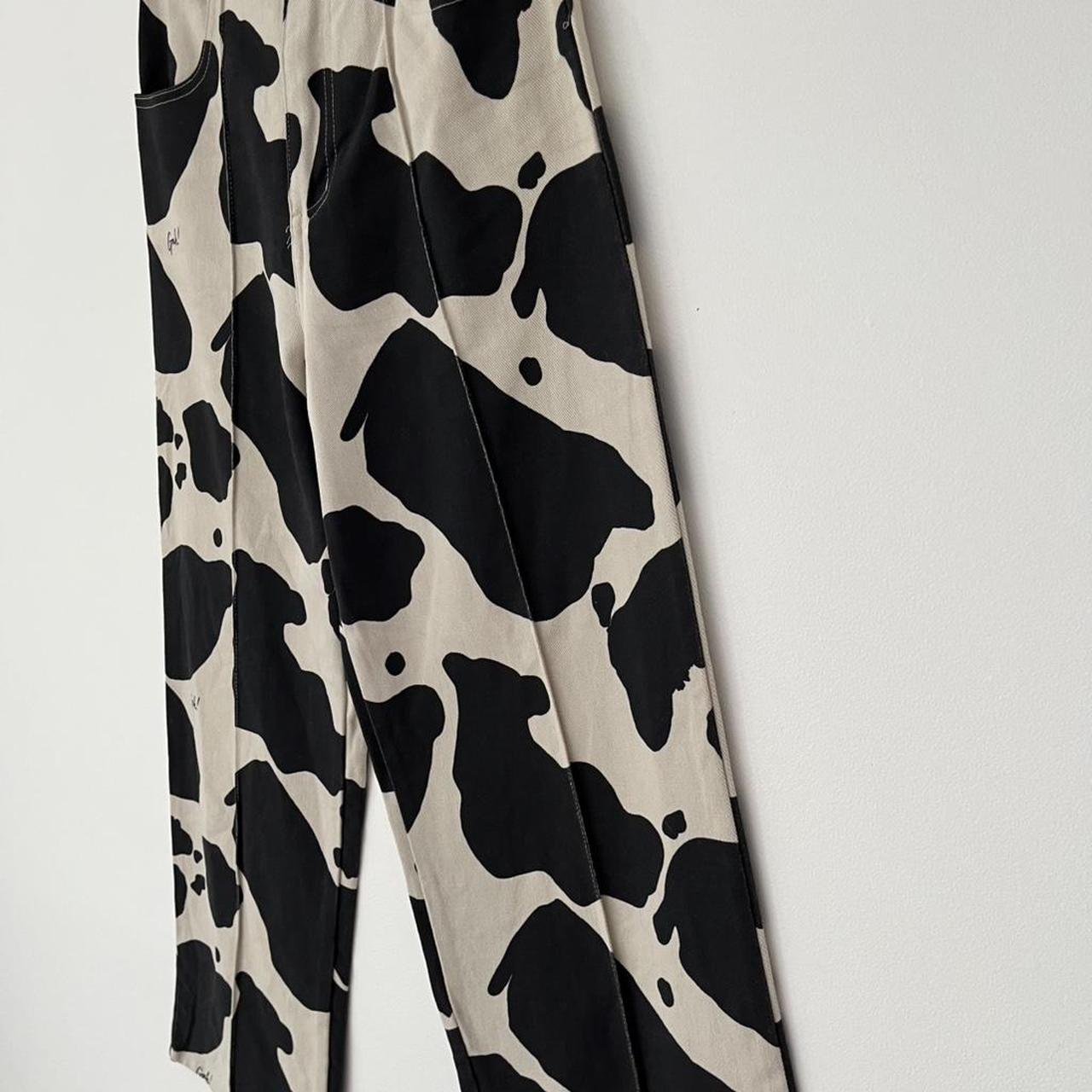 Lisa Says Gah ROBYN Jeans in Cow Print.