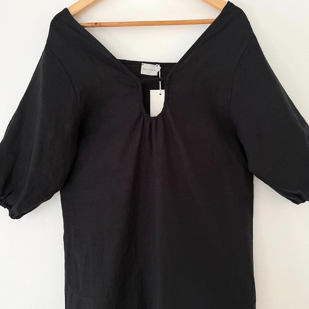 Deiji Studios BNWT SQUARED Dress in Black.