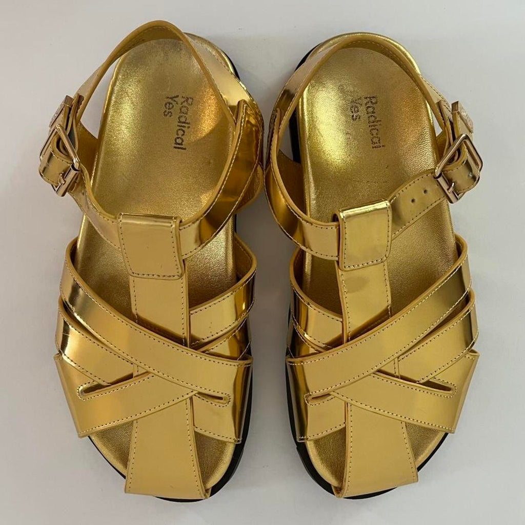 Radical Yes GINNY Sandals in Gold.