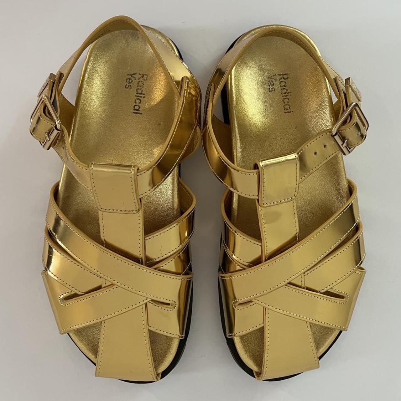 Radical Yes GINNY Sandals in Gold.