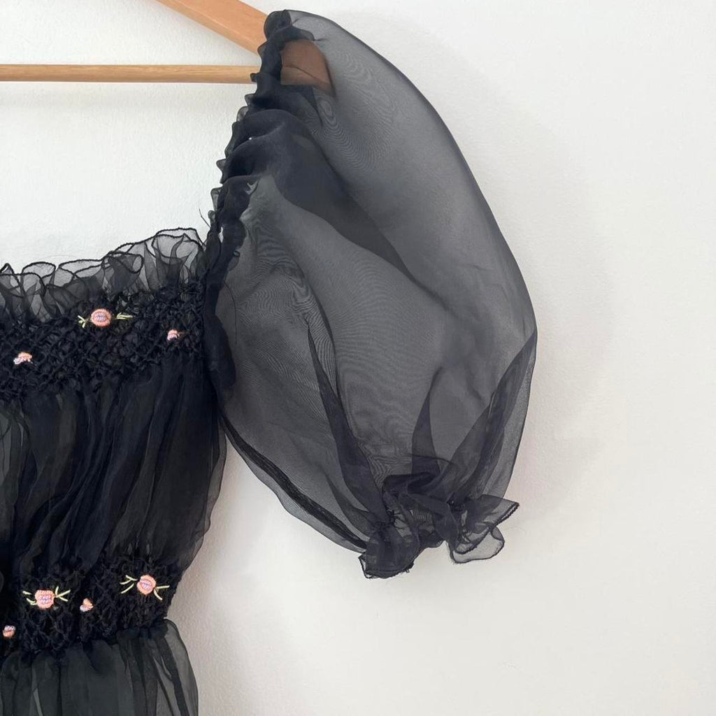 Tach CORA Organza Dress in Black.