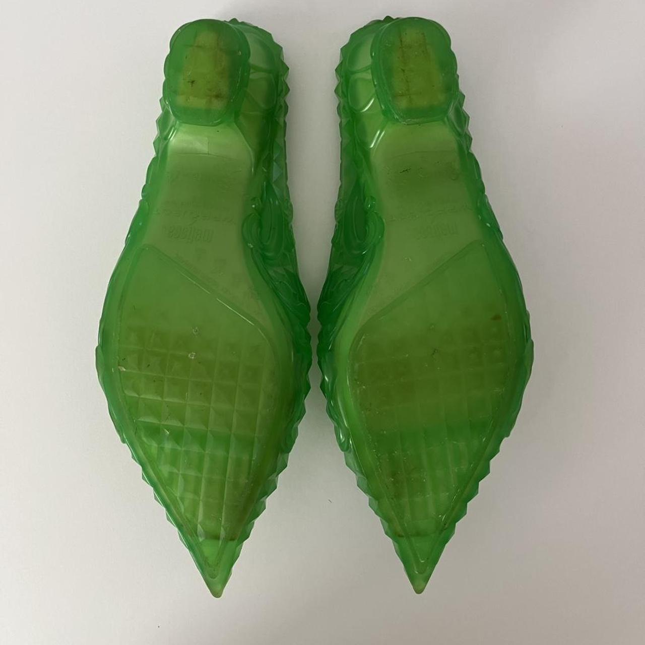 Melissa x Y/Project COURT Shoe in Green.