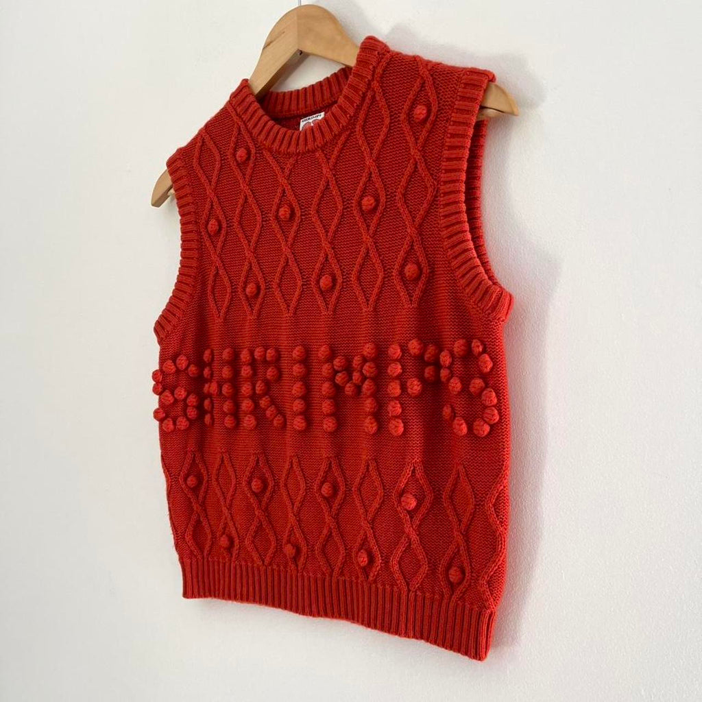 Shrimps AMARA Sweater Vest in Red.