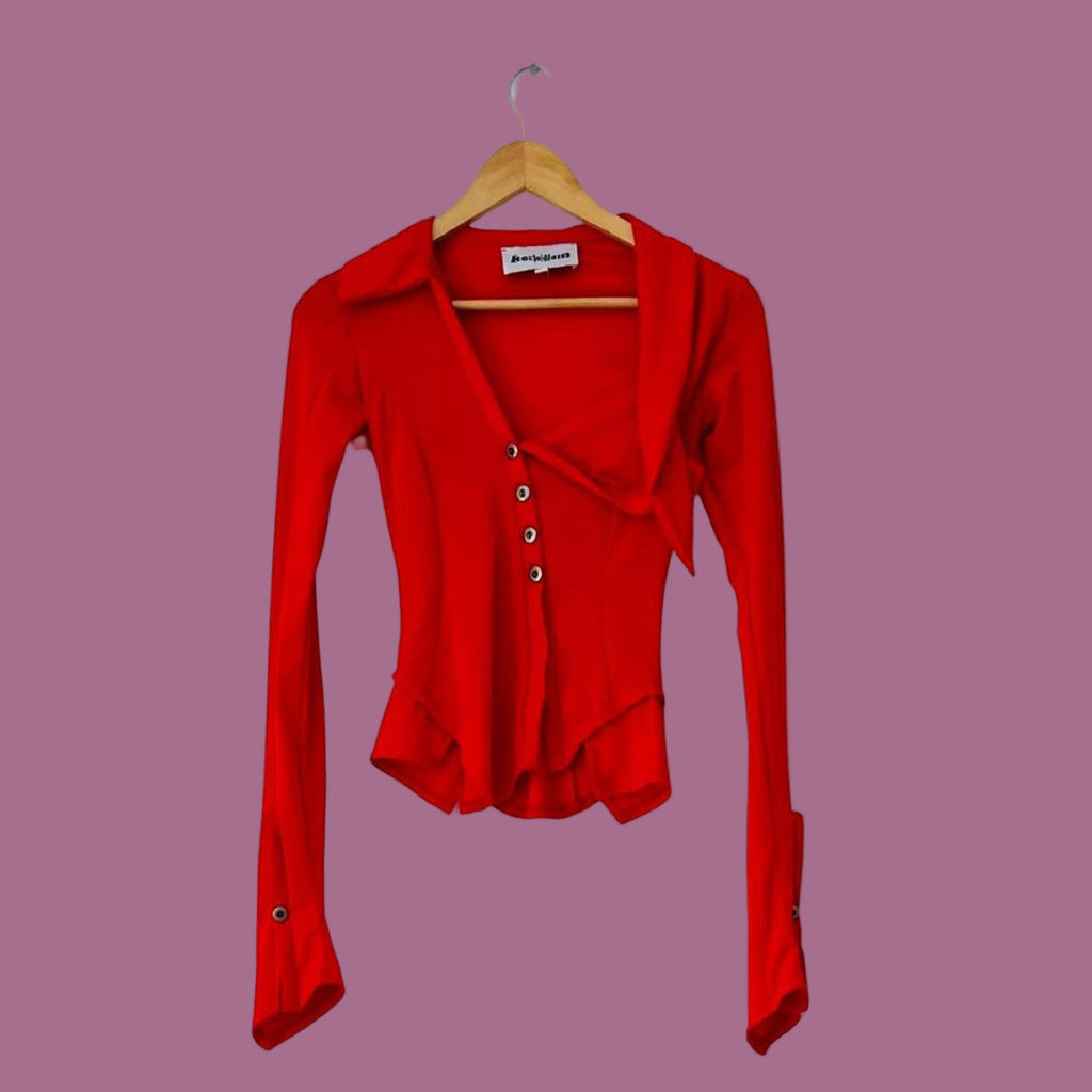 Karla Laidlaw SAILOR Shirt in Red.