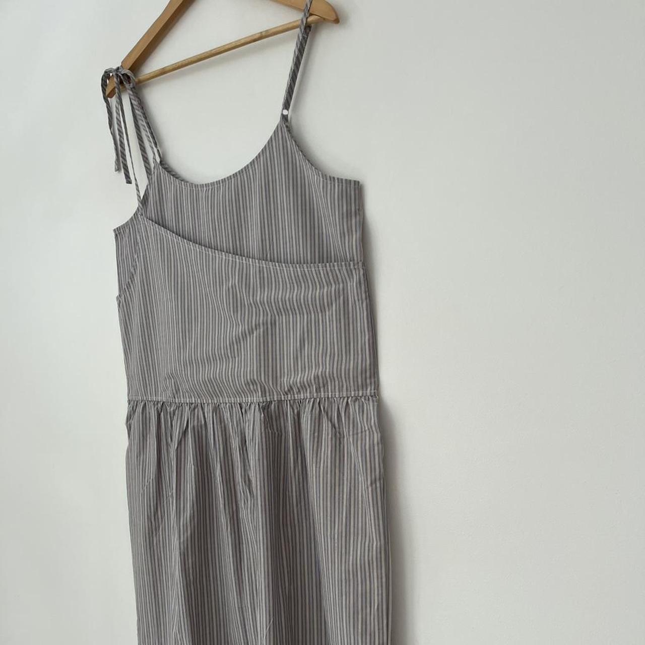 Deiji Studios BNWT DOUBLE LAYER Dress in Sea Stripe.