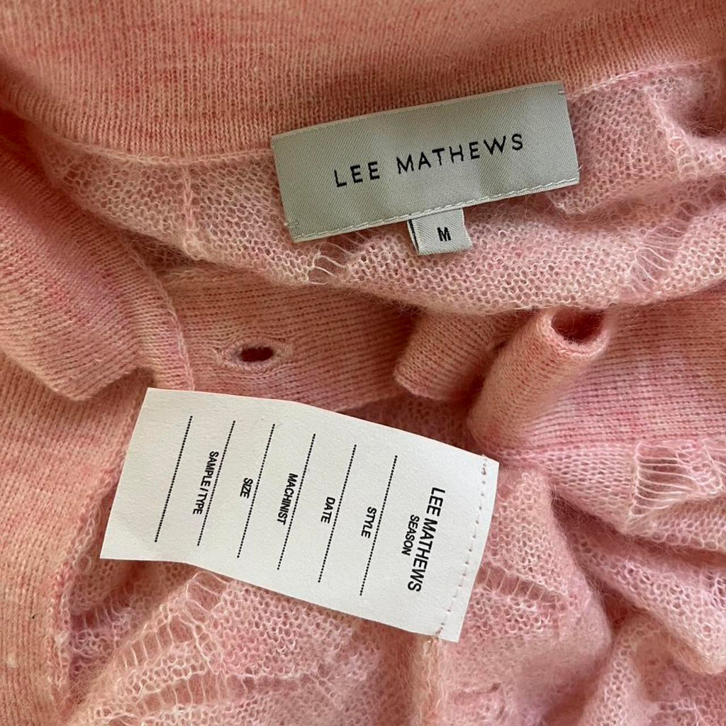 Lee Mathews Sample Long Sleeve Knit Blouse.