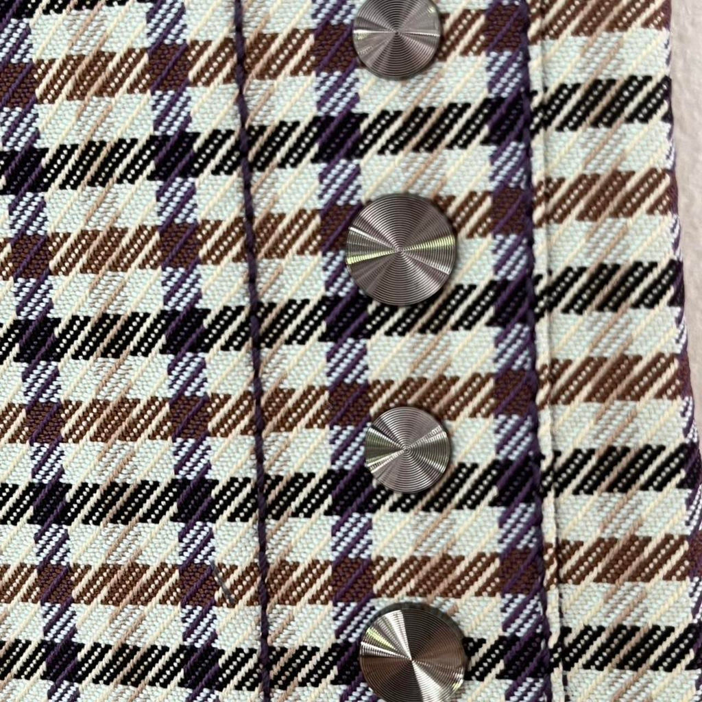 Sonia Rykiel Plaid Cropped Trucker Pants.