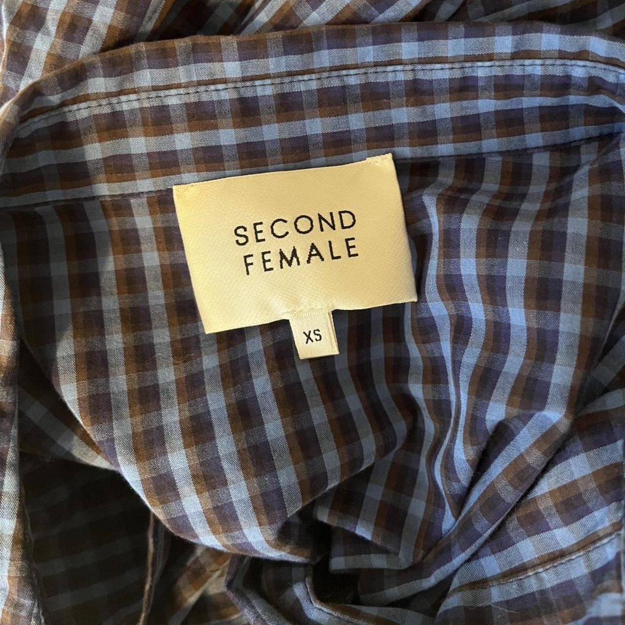 Second Female Gingham Mini Dress in Blue.