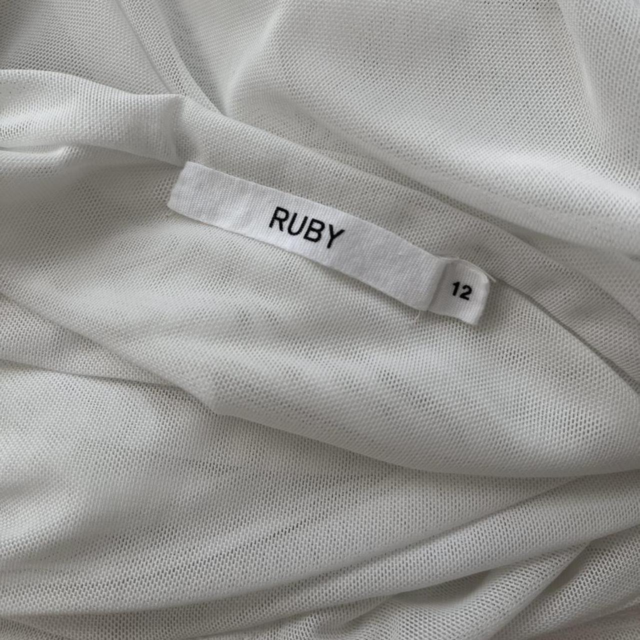 Ruby NZ GENE Mesh Top in White.