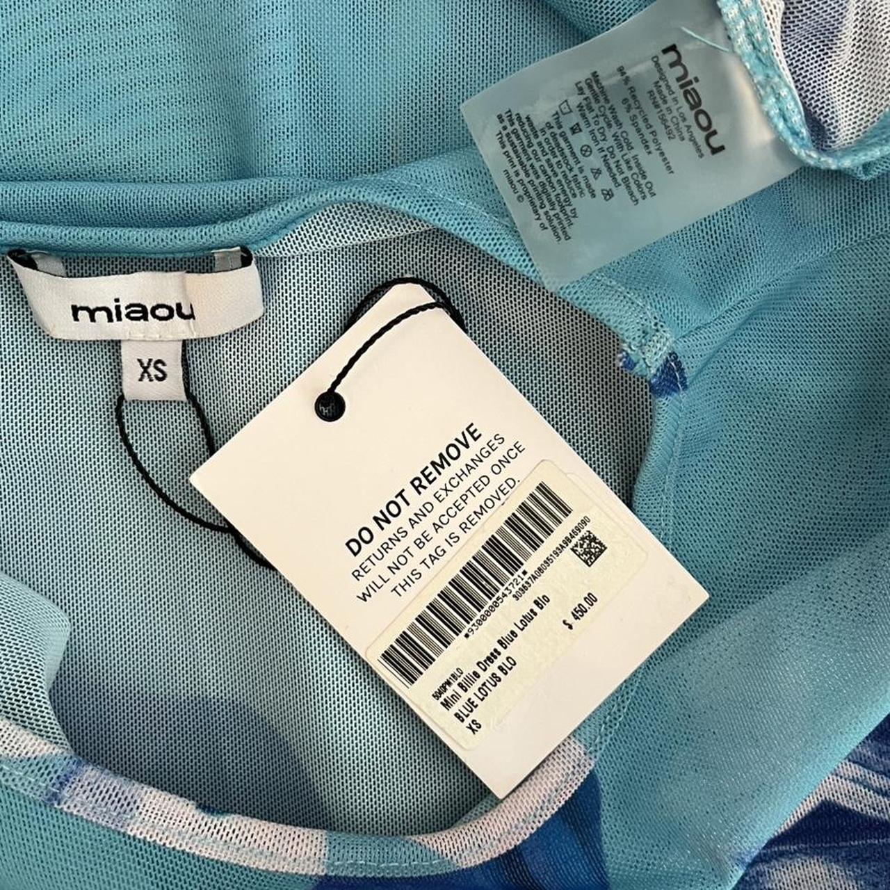 Miaou BNWT BILLIE Mini Dress in Blue Lotus.